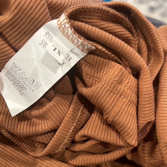 Sexy Off The Shoulder Tops Long Sleeve Cross Wrap Ribbed Knit Tee Shirt Blouse - Picture 5 of 6